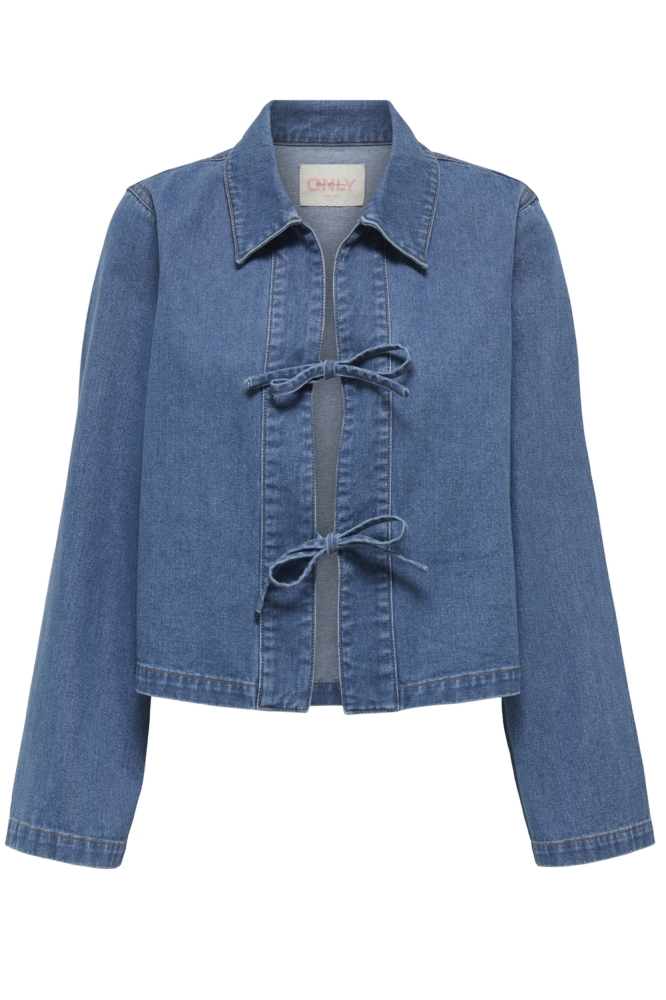 ONLTHORA LS BOW SHIRT DNM CS GUA 15357228 Medium Blue Denim